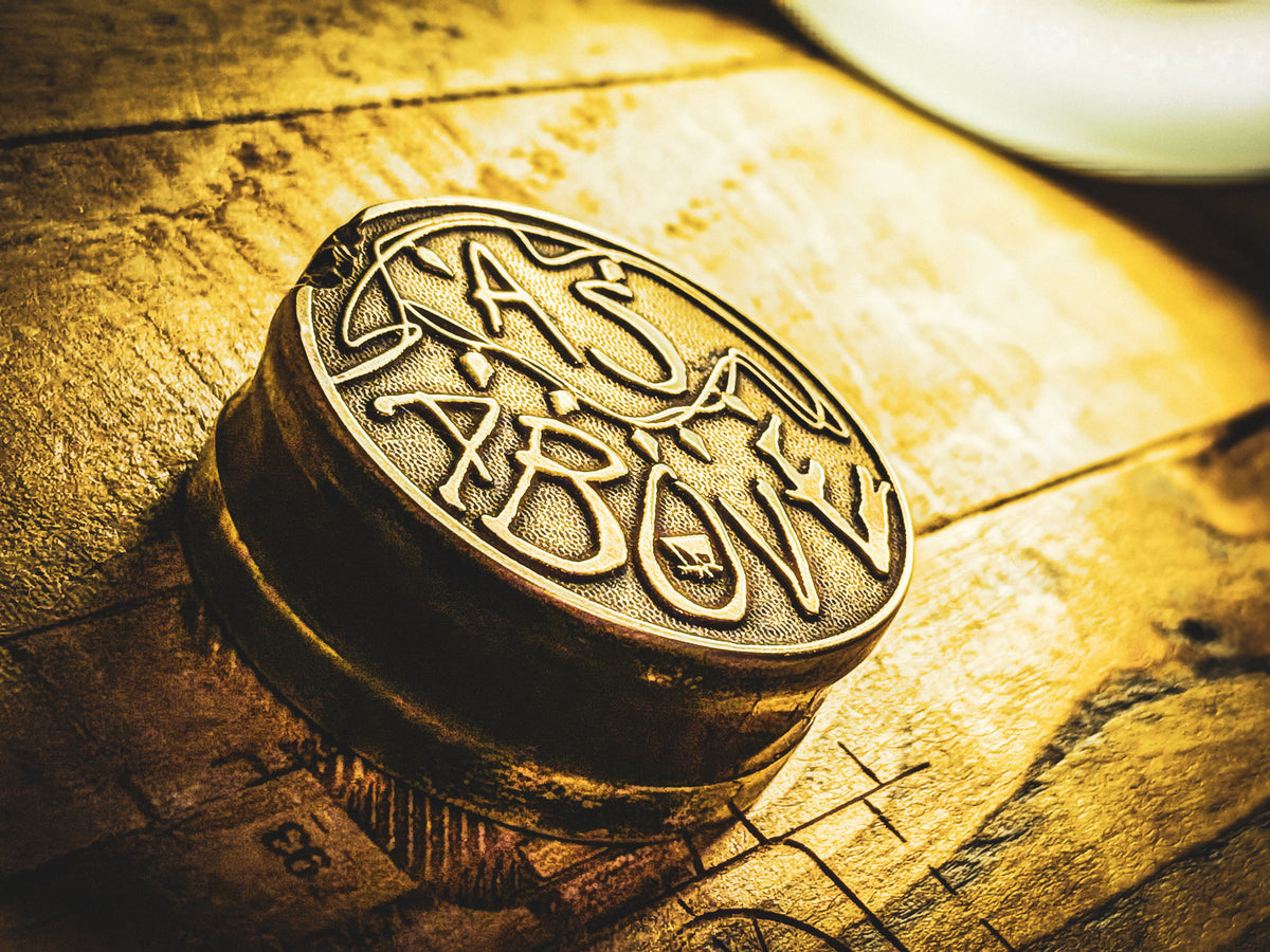 STRANGER COINS | Glow in the Dark Aged Brass & Red Resin Challenge Coin | Stim | Fidget | EDC