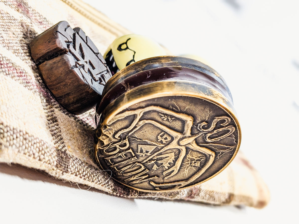 STRANGER COINS | Glow in the Dark Aged Brass & Red Resin Challenge Coin | Stim | Fidget | EDC